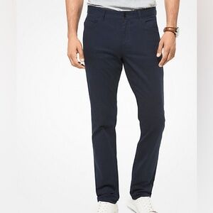 Michael Kors Navy Slim Fit Chino Pants